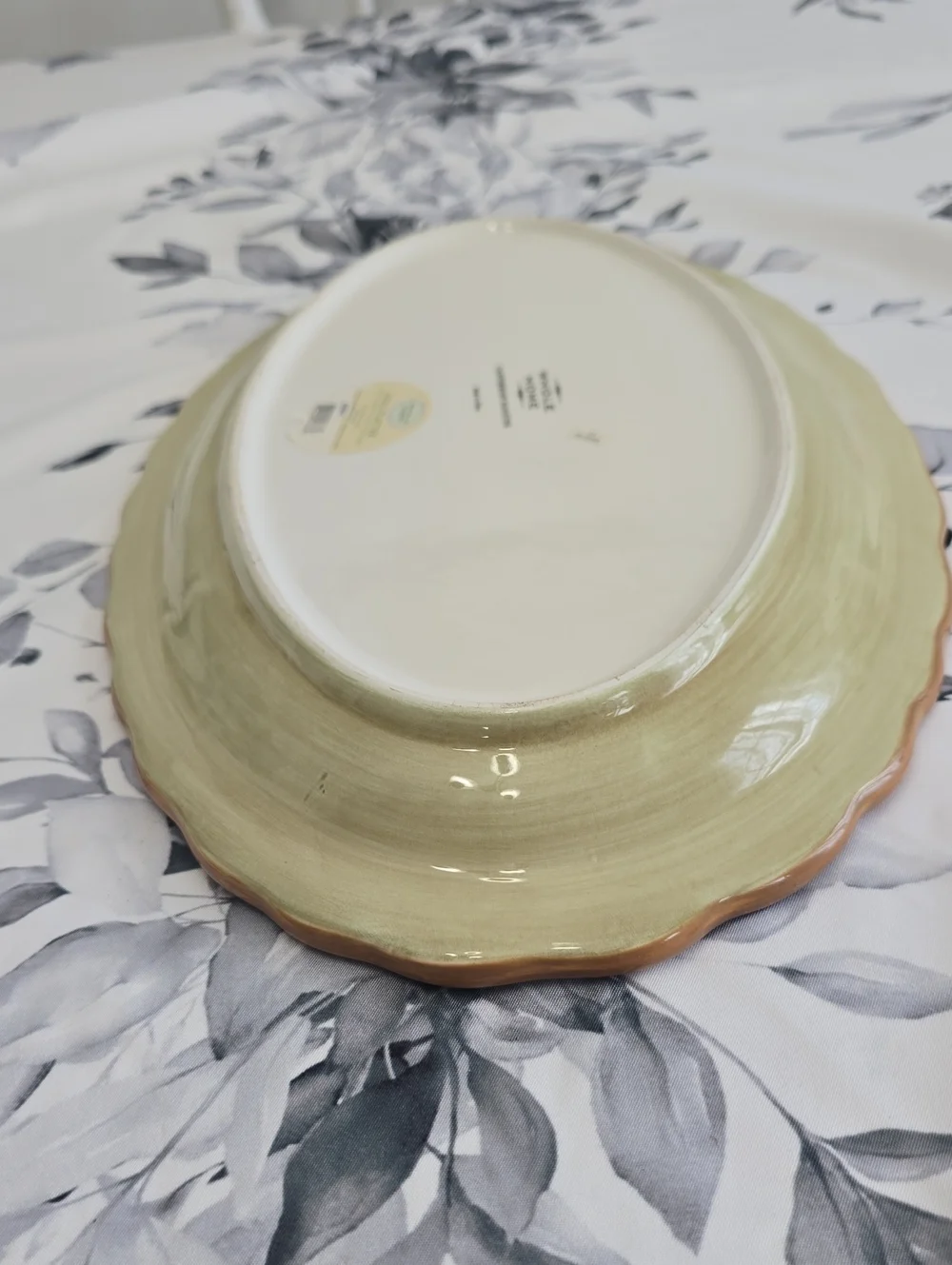 Whole Home Canterbury Rooster Oval Platter Ceramic 13.75